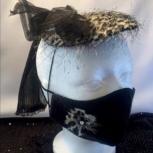 Designer Hat and face mask animal print